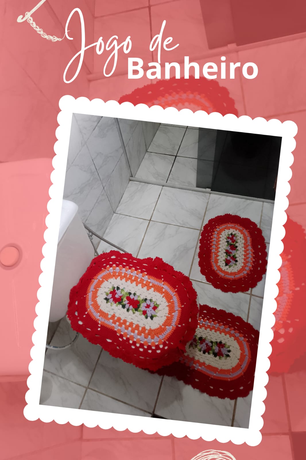 Top rosa em crochê — detalhe dos pontos